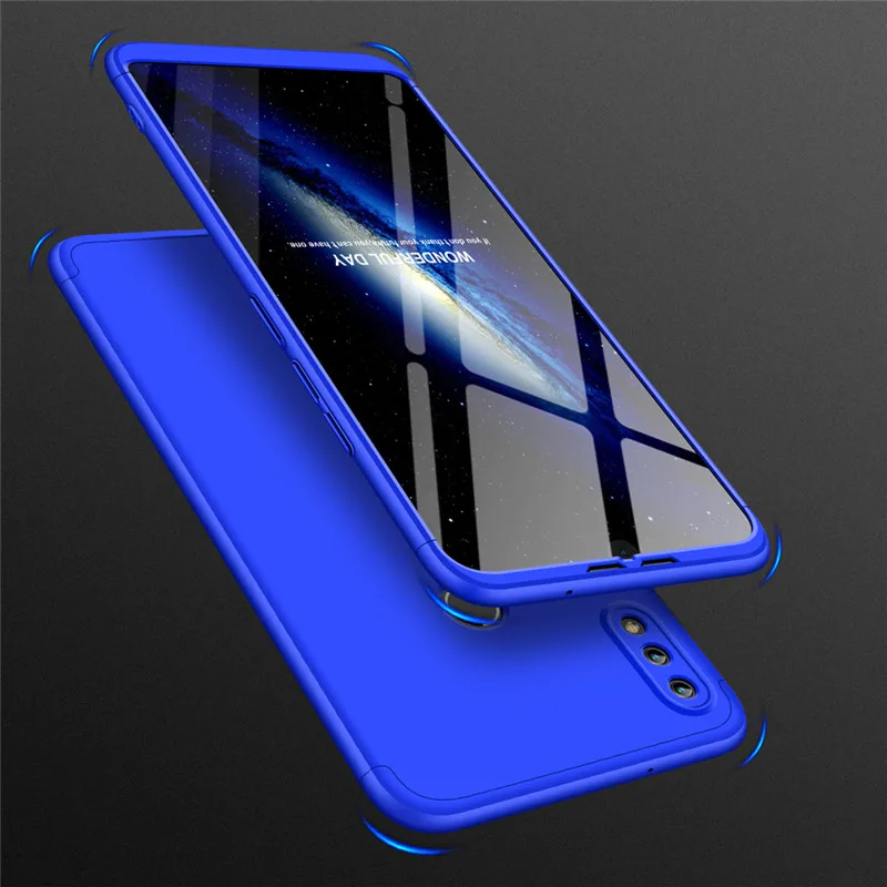Tempered Glass With 3 in 1 Matte Shell Cover for Huawei Honor8X Max 7A 7C 7X 9 9Lite Case Cover 360 Full Protection Hard PC Case (2)
