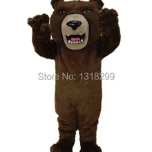 Маскот медведь свирепый медведь гризли маскарадный костюм для карнавала наборы костюмов