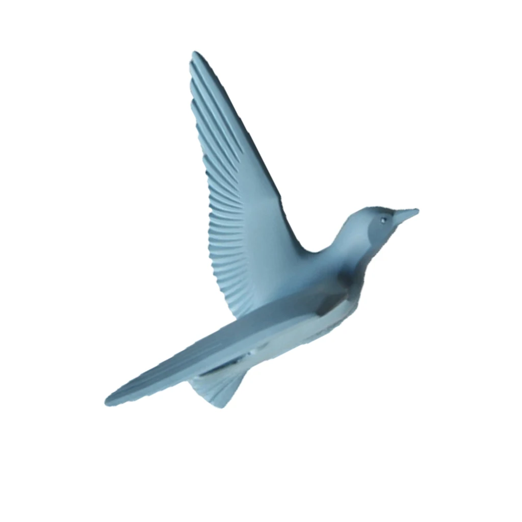 3D Resin Flying Seagull Birds Crafts Wall Art Sculpture Living Room Bedroom Wall Hanging Decoration