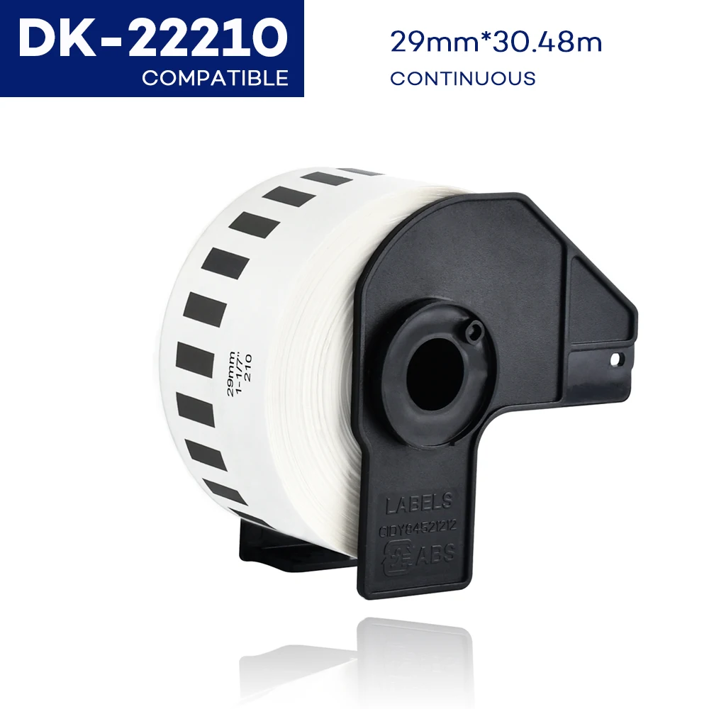CIDY Compatible for Brother DK-22210 DK22210 DK-2210 DK210 Compatible Labels Brother Labels Continuous Paper Labels DK 22210