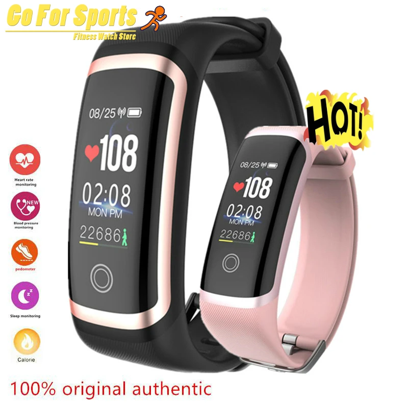 

Fitness M4s Fitness Tracker Newest chip Nrf52832 Watch real-time dynamic Heart Rate & blood pressure monitor smart bracelet band