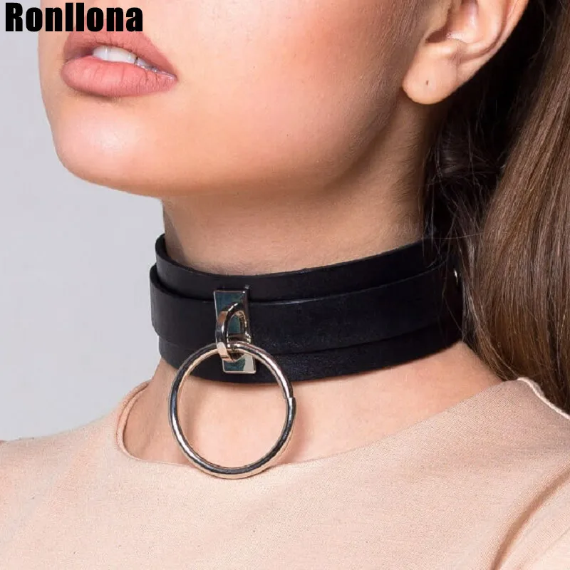 

Leather Choker Suspenders On Stockings Neck Collar Garters Punk Bondage Bra Body Strap Thigh Harness Garter Holder Sexy Women