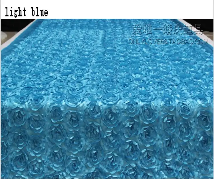 10 м/лот 1,4 м ширина романтическая белая 3D Роза лепесток ковровая дорожка для свадебного фона Центральные элементы, сувениры вечерние украшения - Цвет: Небесно-голубой