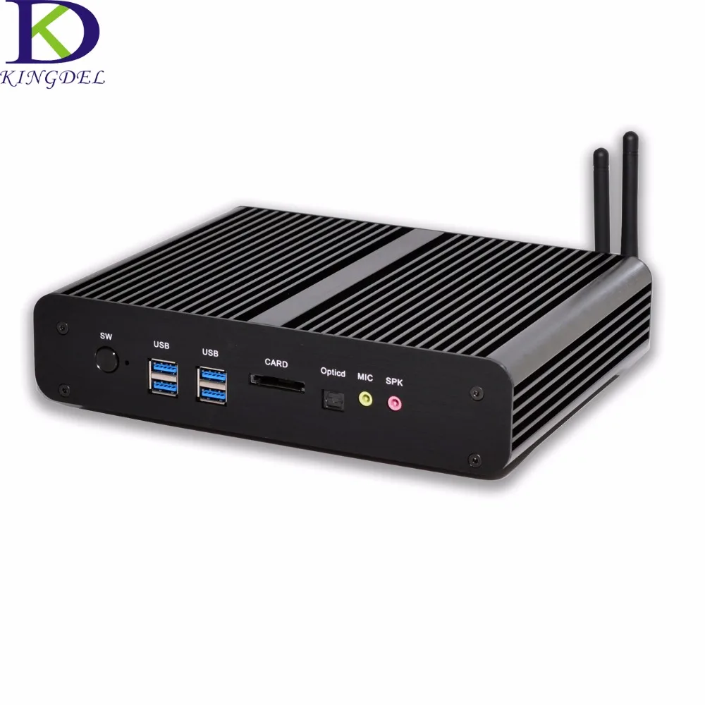 Kingdel Intel Core i7 5500U Мини ПК Windows10 Мини компьютер 16G ram 256G SSD Intel i7 NUC 4 K HD Dual LAN портативный ПК