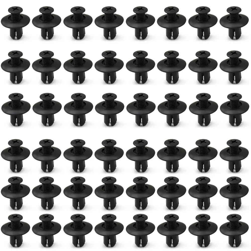 

40Pcs Auto Bumper Fastener 8mm Hole Rivet Retainer Push Engine Cover Car Door Trim Panel Clip Fasteners for Toyota