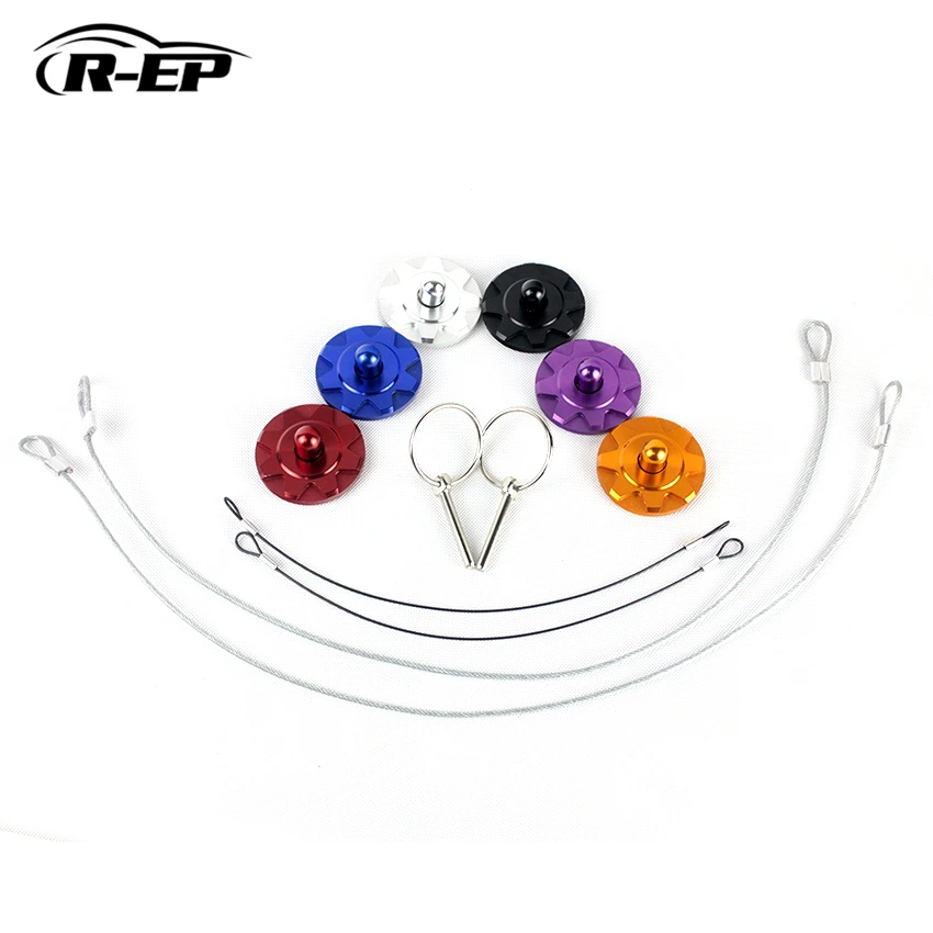 

R-EP Racing Car Engine Bonnet Aluminum Hood Pin Lock with Quick Latch Universal High Quality