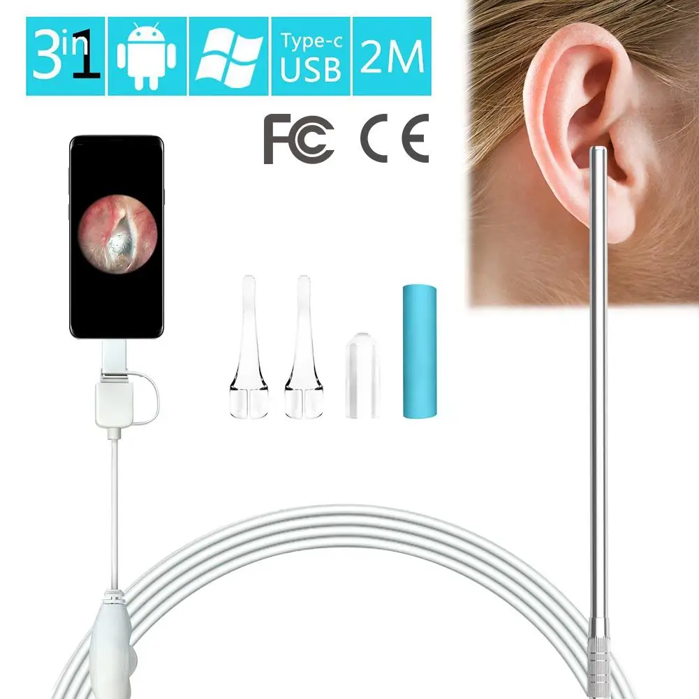 

Visual Earpick Endoscope For Children USB Ear Otoscope USB Digital Otoscope For Ear Cleaner HD Visual Endoscope Ear Insp
