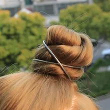 Ручная работа Х-образный никель серебряный маленький Пром булочка держатель уникальные металлические украшения для волос винтажные булочки клетка Бохо для волос аксессуары для девочек