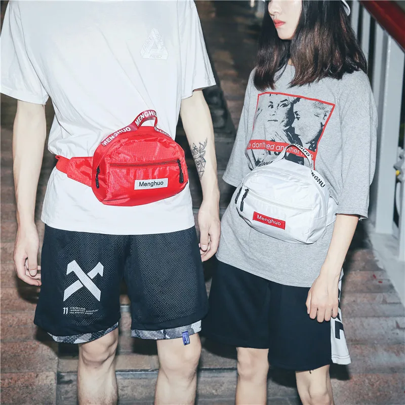 Menghuo Brand New Leisure Fanny Waist Pack Women Shoulder Belly Men Belt Handbags Female Crossbody Handbag Fanny Pack Waist bagIMG_5858