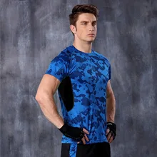 MA43 Мужская рубашка для кемпинга, пешего туризма, бега, фитнеса, йоги, спортзала, с коротким рукавом, рубашка, топ, колготки