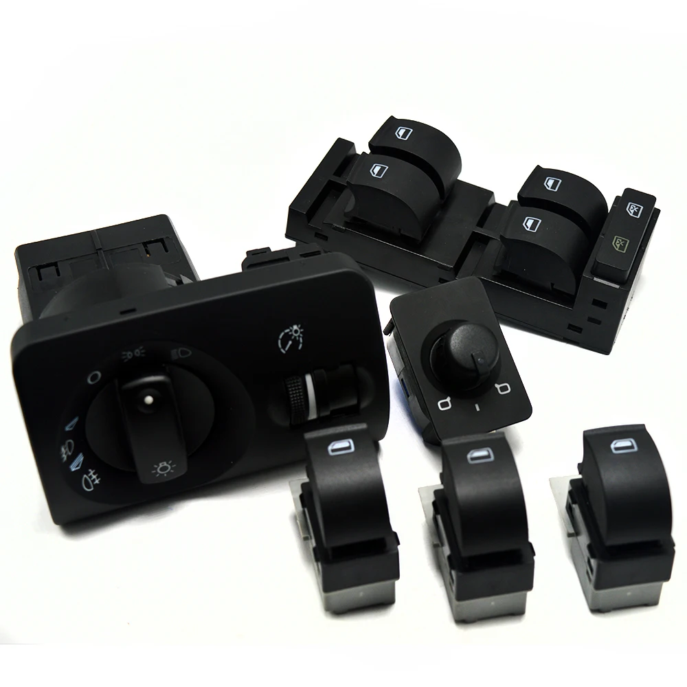 For Audi A6 C5 RS6 S6 Allroad 1998 - 2004 Side Mirror Window Headlight Switch 4B0 959 851 855 565A 4B1 941 531E | Автомобили и