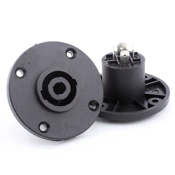 

4pin Round XLR socket European-style 4Pin Female Compatible Audio Cable Connector socket 10pcs/lot