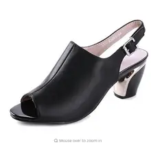 Frauen Sommer Sandalen Peep-toe Solide PU Leder Med High Heels Schuhe Frau Platz Pumps Frühling zapatos mujer alias 1106