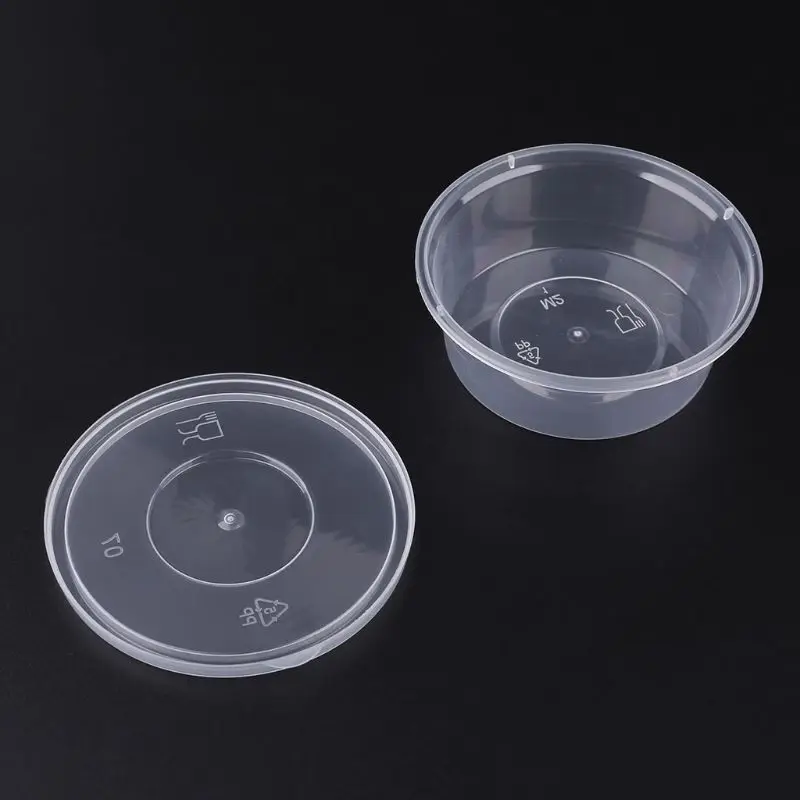 10 шт. пластиковые одноразовые кастрюли для соуса кетчуп Chutney Jello Shot Cups слизи глина