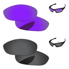 Черный и плазменный фиолетовый 2 пары Поляризованные Сменные линзы для монстров очки для собак рамка UVA и UVB Защита