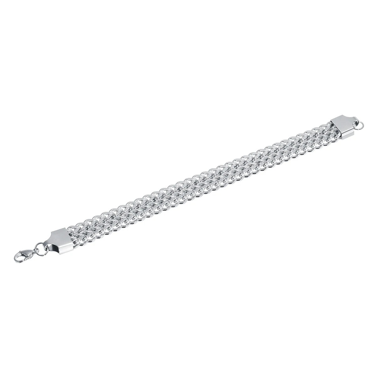 Men Bracelet Silver Color Stainless Steel Bracelet & Bangle Male Accessory Hip Hop Party Rock Jewelry Gift