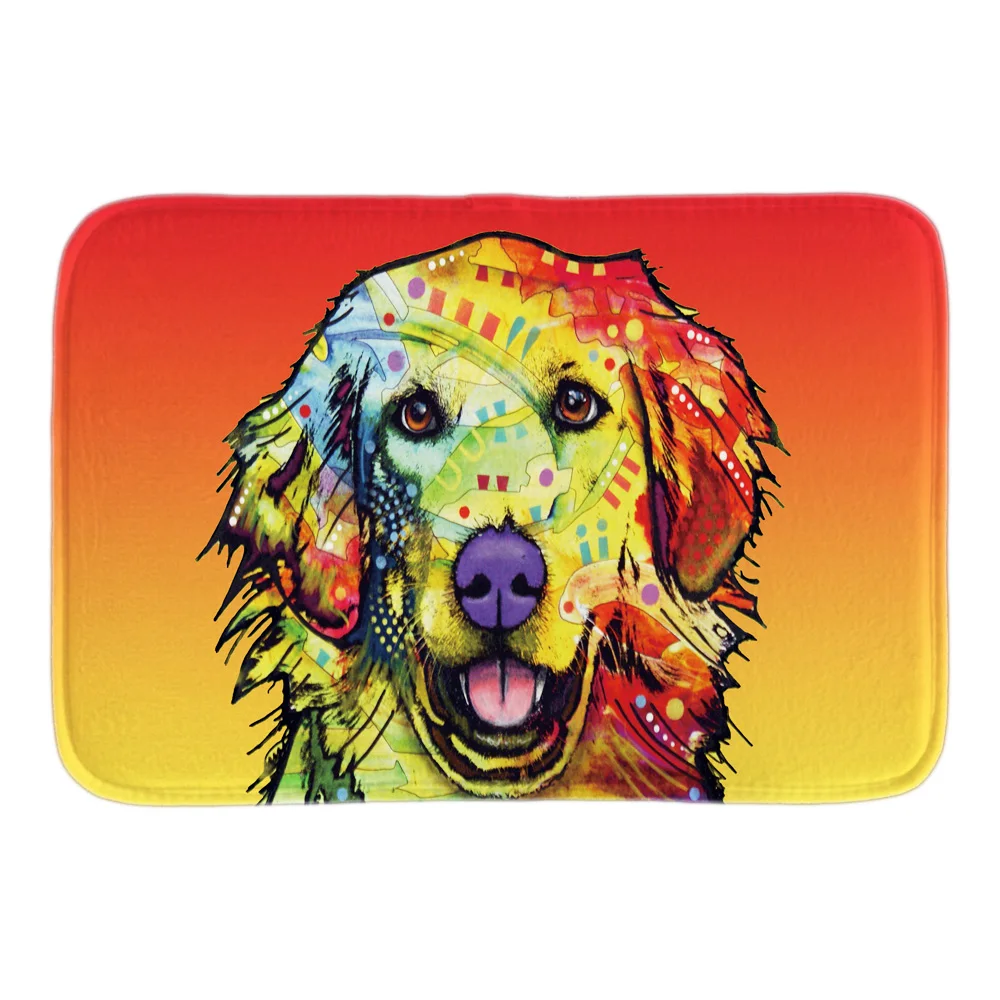 Cute Great Dane Series Door Mats Colorful Pet Dog Greyhound Bathroom