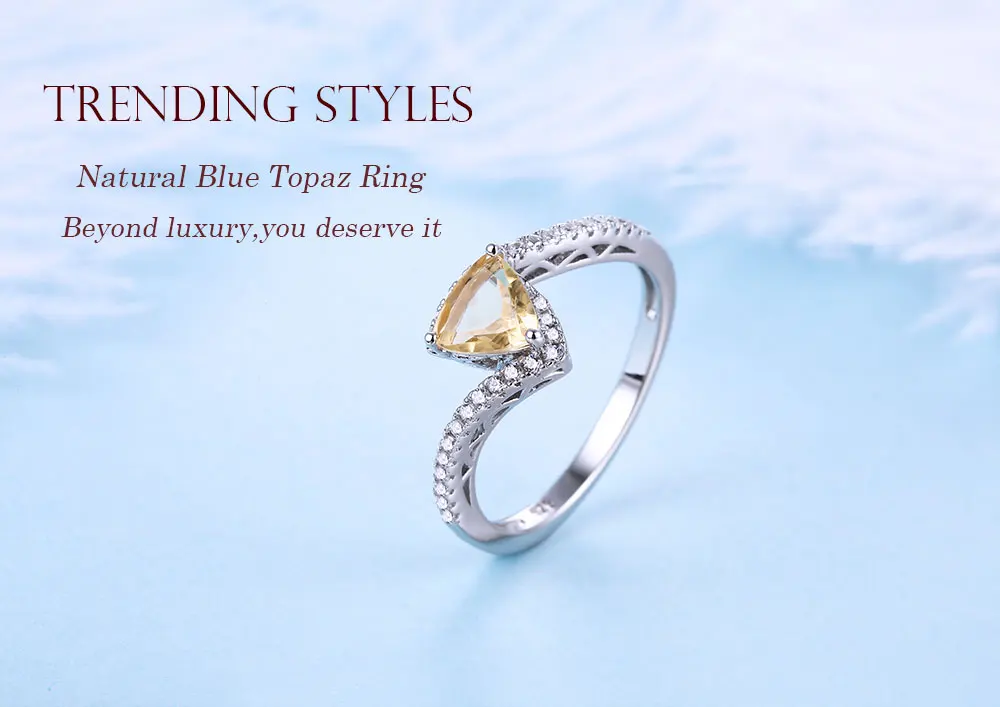 silver citrine rings CASR01612SD-1