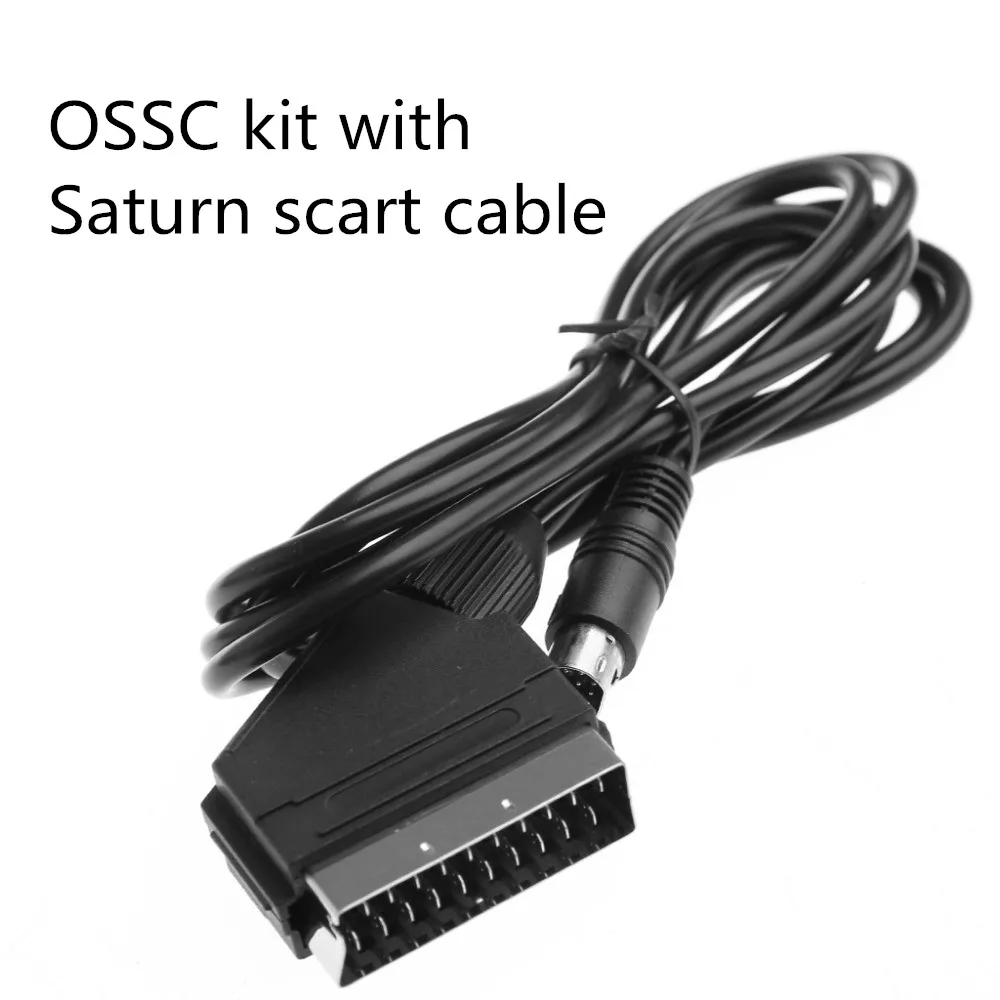 Bitfunx OSSC HDMI конвертер адаптер Комплект для ретро игровых консолей PS2/SEGA/Saturn/nintendo 64/PC Engine/playstation 2 - Цвет: Saturn scart cable