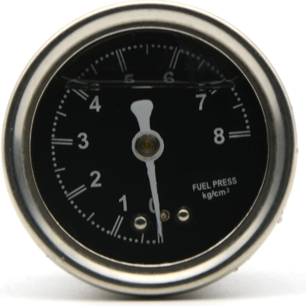 

Universal Liquid Filled Fuel Press Pressure Gauge Black Face Regulator With Logo