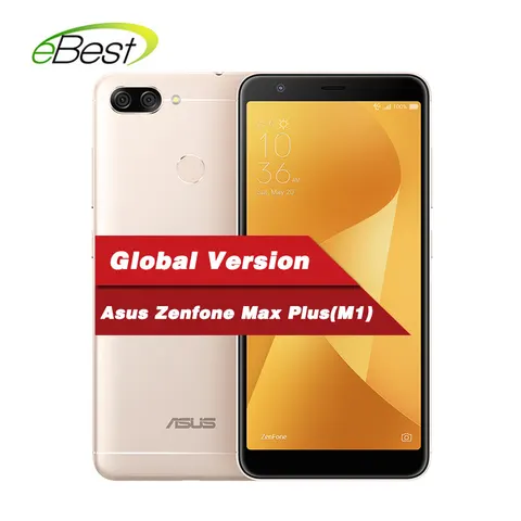 Global Version Asus Zenfone Max Plus M1  Smartphone 5 7   18 9 FHD  MT6750T Octa Core 4GB 64GB Rom OTG 4130mAh Android Cellphone