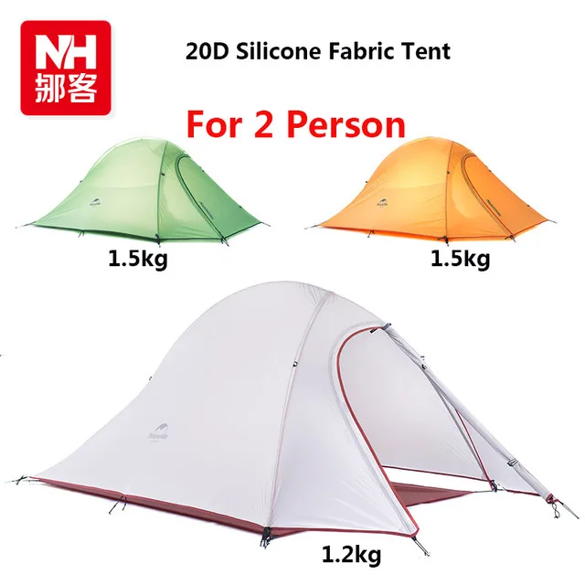 2018 DHL Бесплатная доставка NatureHike Cloud Up Серия 2 Человека Палатка Сверхлегкая 20D