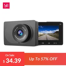 YI Compatto del Precipitare Della Macchina Fotografica 1080 p Full HD Auto Cruscotto della Macchina Fotografica con 2.7 pollici Schermo LCD di 130 WDR Lens G -sensore di Visione Notturna Nero
