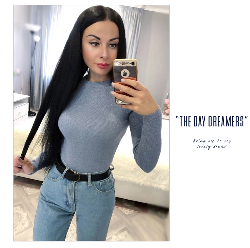 O-neck Knitted Sweater Long Sleeve Pullovers Women Autumn Pullover Feminino Solid Slim Elasticity Ladies Sweaters Winter 2018    (21)