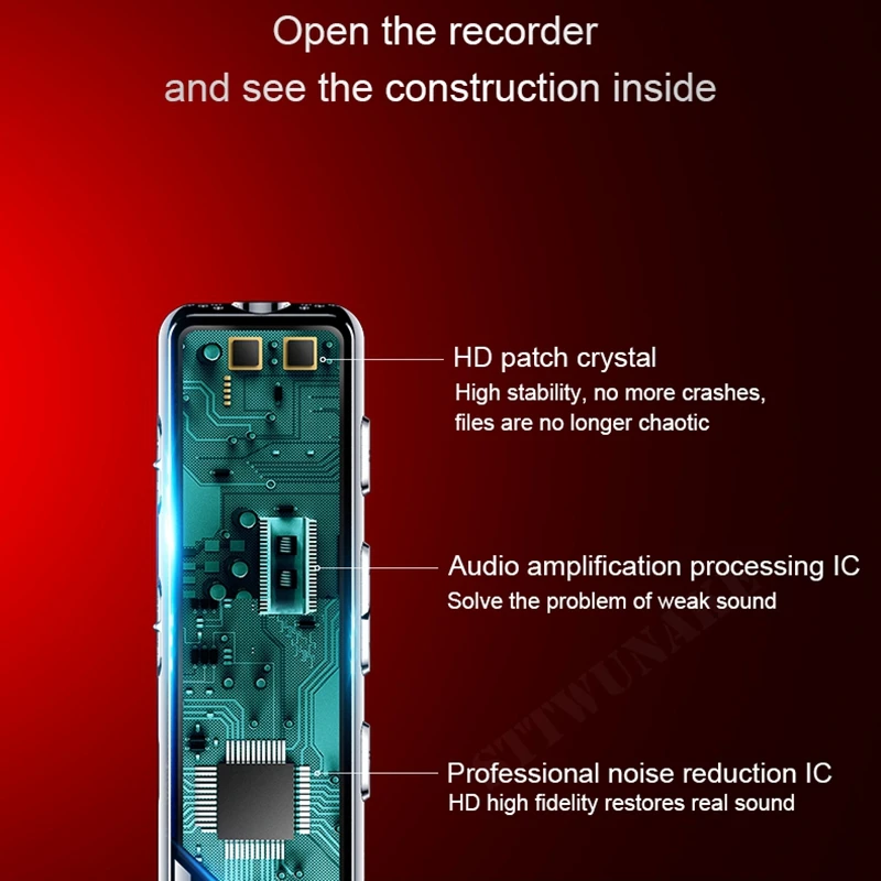 STTWUNAKE voice recorder Dictaphone mini sound pen