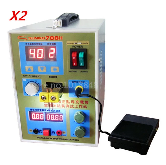 

2pcs/Lot New upgrade LED lighting 788H double pulse precision 18650 Spot Welder Battery Welder, 788h,788(220V/110V)