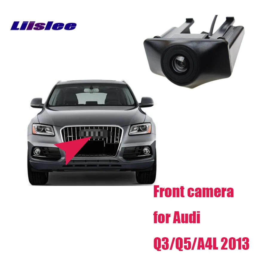 

LiisLee Waterproof CCD Cars front Logo Parking Camera For Audi Q3 Q5 A4L 2013 high quality Night vision HD