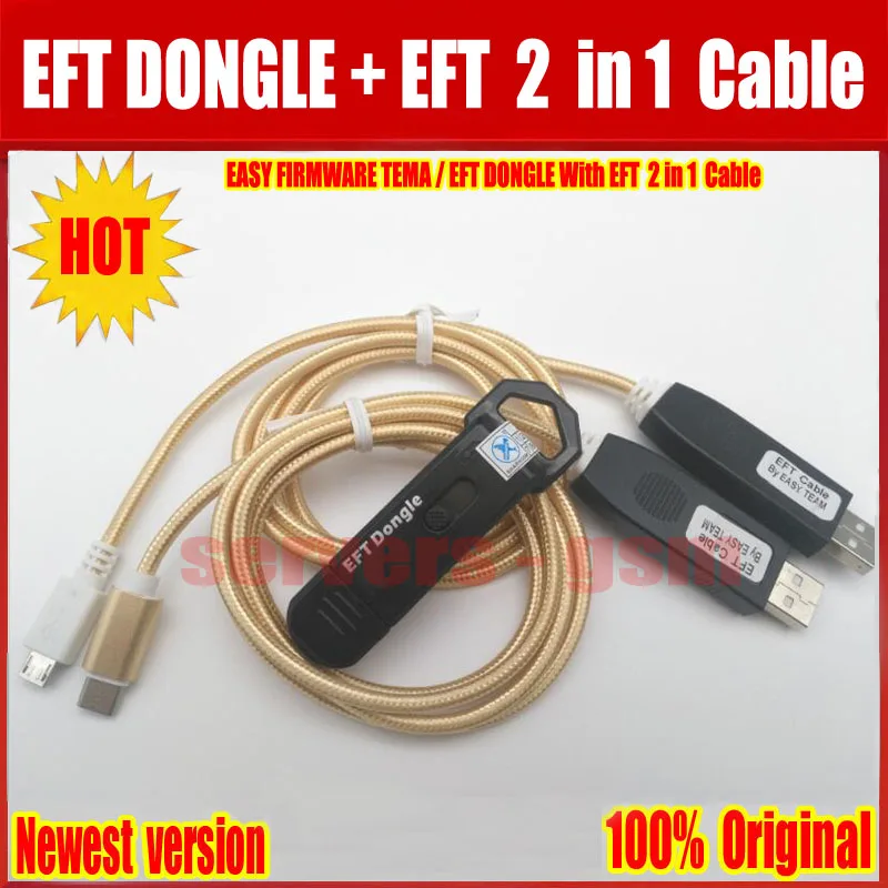 Новейший 100% оригинальный Простой прошивки TEMA / EFT DONGLE + кабель UART 2 в 1 2020|Детали