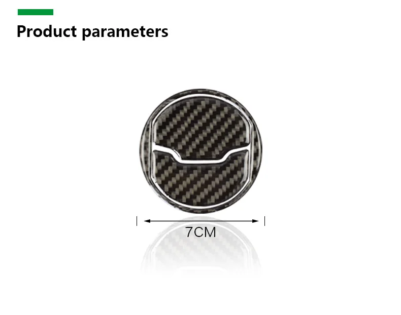 Ford Mustang Carbon Fiber Car Interior Central Air Conditioner Outlet Decorative Cover Sticker (8)