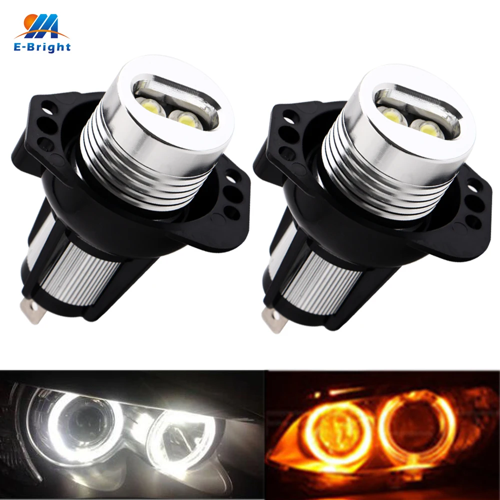 2X BOMBILLA 12V 10W BA9S AZUL PARPADEO COCHE AUTO ANGEL EYES FARO - Foto 8