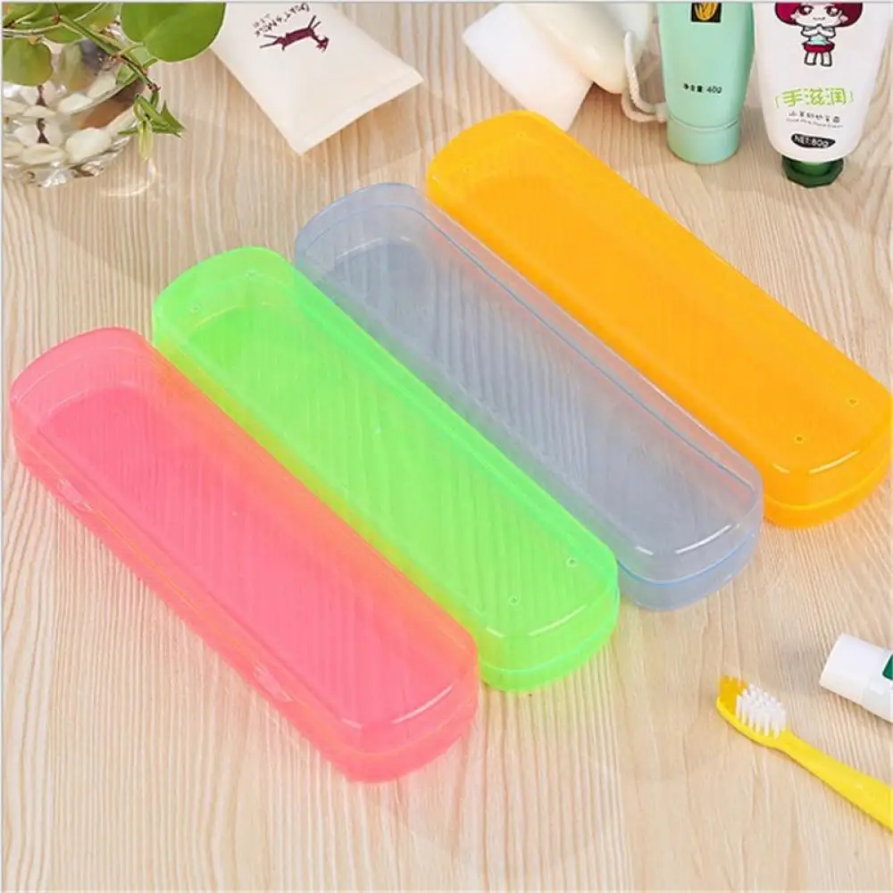 

Toothpaste Toothbrush Holder Protect Box Travel Portable Candy Colors Box For Camping Modern Design Storage Box Drop Shipping