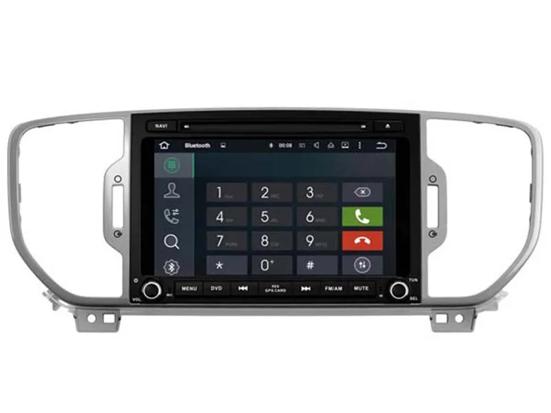 Excellent 8" Android Car DVD Player with BT GPS WIFI CANBUS,Audio Radio Stereo,Car PC/multimedia headunit for KIA SPORTAGE/KX5 2016 2017 4