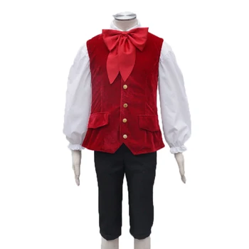 

Film Beauty and the Beast LeFou Cosplay Costume top+pant+vest