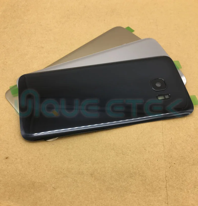 Стеклянная задняя крышка батарейного отсека для Samsung Galaxy S7 G930 корпуса + объектив