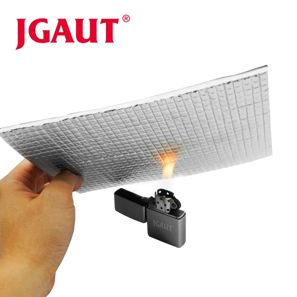 JGAUT автомобильный аудио звук Deadener вибрации управление Доказательство Алюминиевая фольга хлопок теплоизоляция коврик багажник капюшон самоклеющиеся