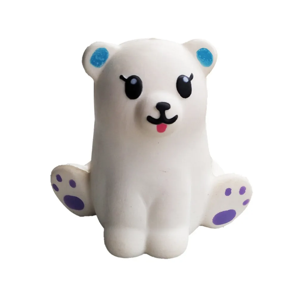 Мини восхитительный белый медведь супер медленно поднимающийся дети забавная игрушка снятие стресса игрушка подарок белка плащи анти для