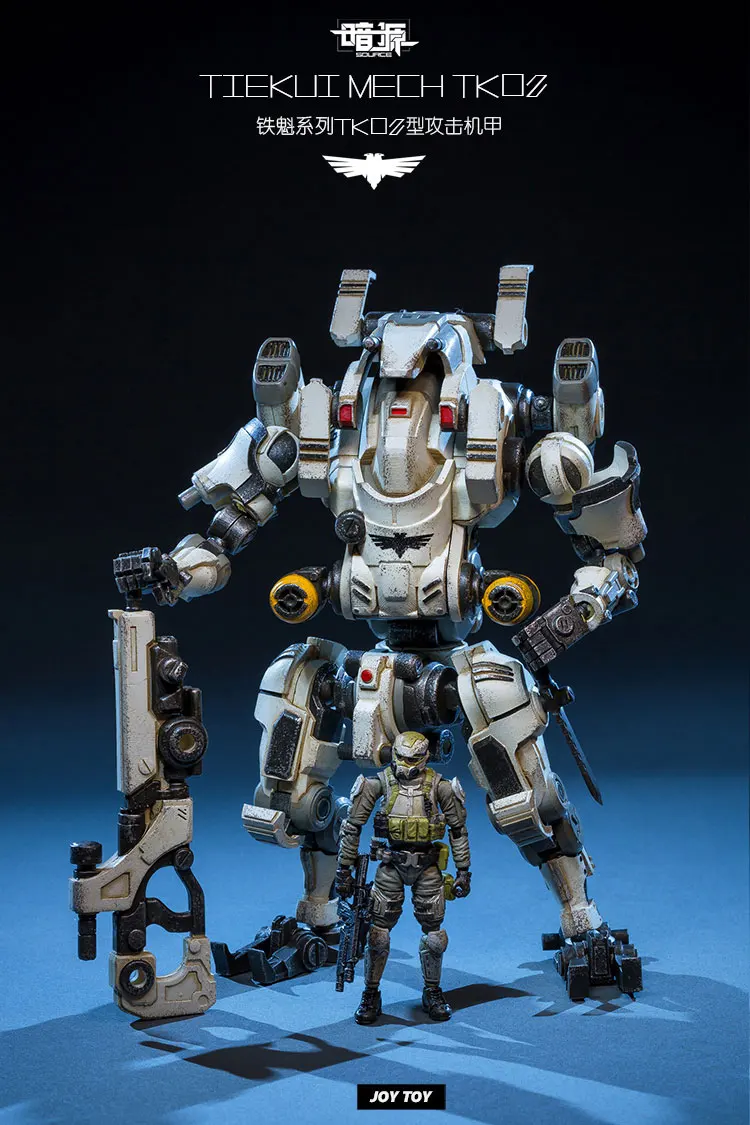 

Genuine JOY TOY 1:25 robot figures Mecha model Tie Kui Series TK02 Attack type action mech robots Free shipping RE018