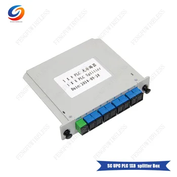 

10pcs/lot 1x8 LGX Box Cassette Fiber Optical PLC Splitter Card Inserting with SC/UPC Connector Free shipping