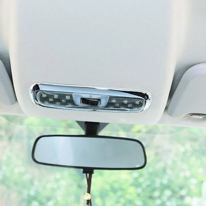 My Good Car ABS Chrome Rear Reading Light Circle Cover Sticker for Ford Fiesta 2009 - 2016 Accessories