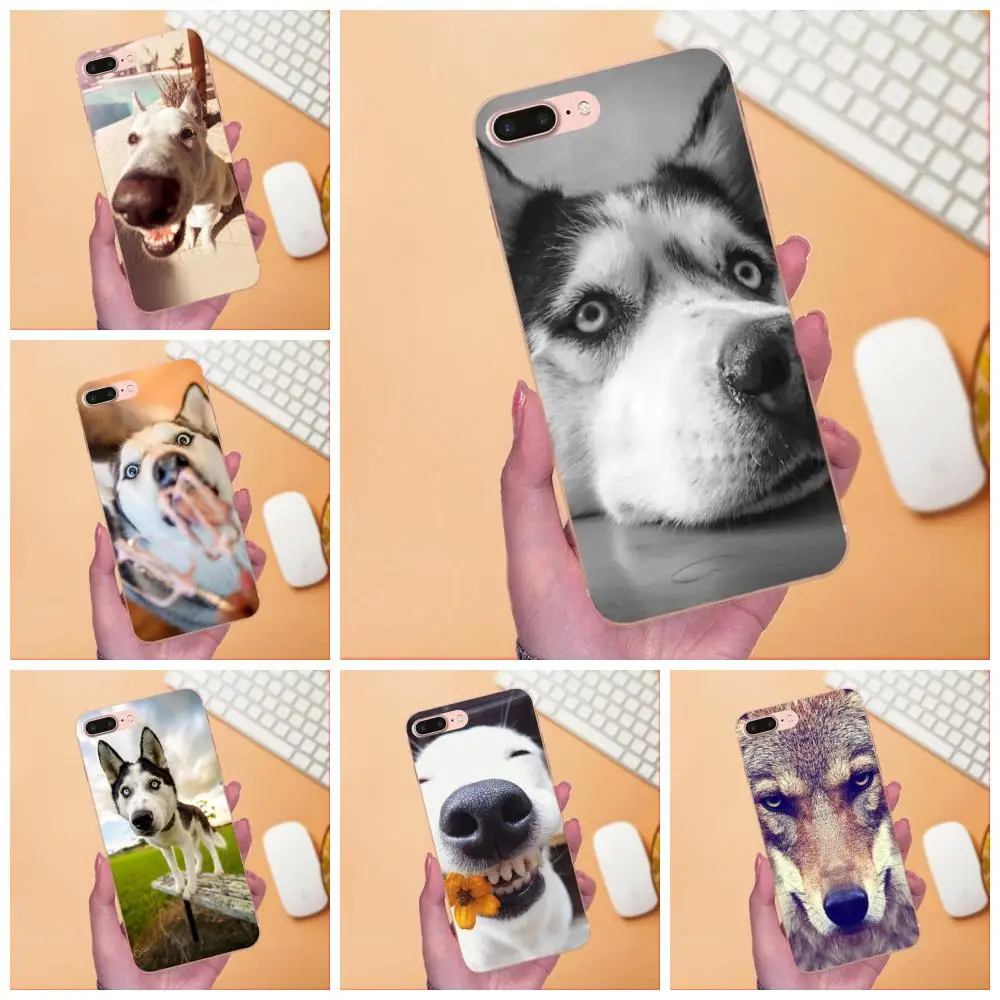 For Galaxy A3 A5 A7 On5 On7 2015 2016 2017 Grand Alpha G850 Core2 Prime S2 I9082 Soft Covers Funny Animal Miniature Husky | Мобильные