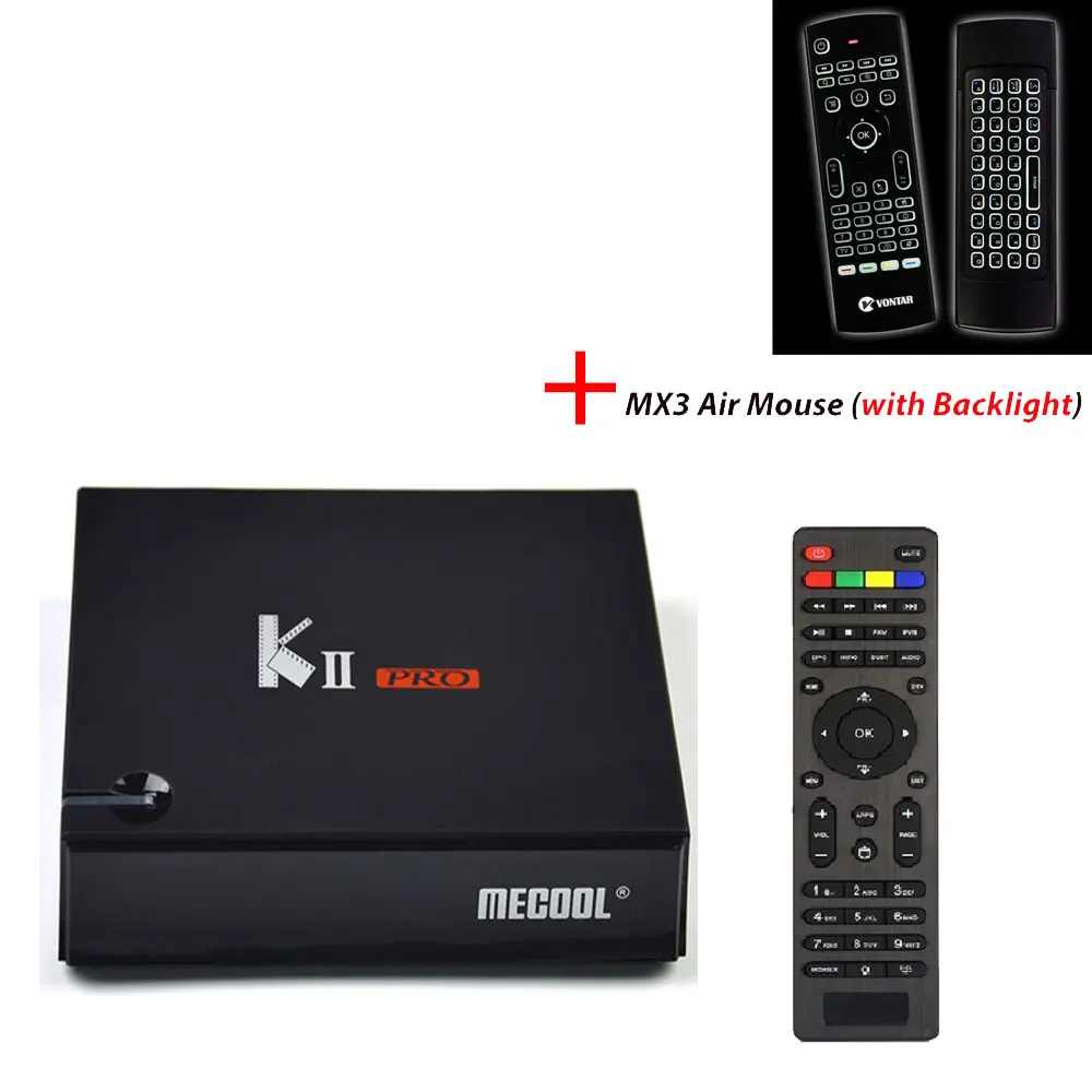 KII PRO декодер DVB-S2 DVB-T2 Android 7,1 Smart tv Box S905d четырехъядерный 2 Гб 16 Гб K2 pro 4K медиаплеер dvb t2 s2 двойной Wifi BT4.0 - Цвет: add MX3