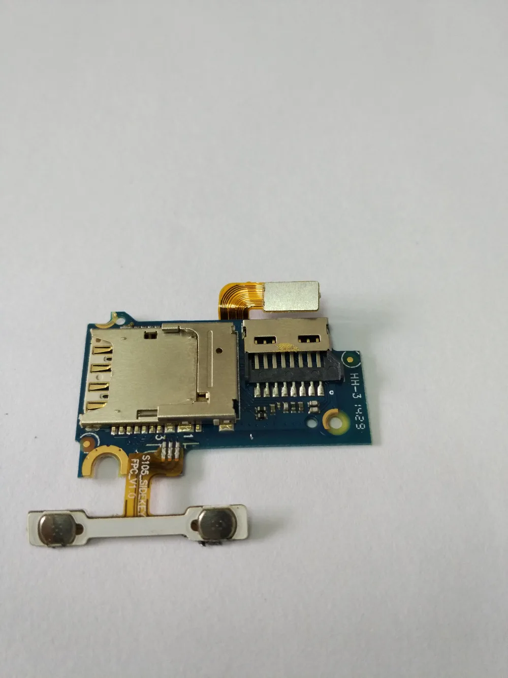 Used 100 original NO 1 S7 sim card slot small board repair replacement accessories for NO