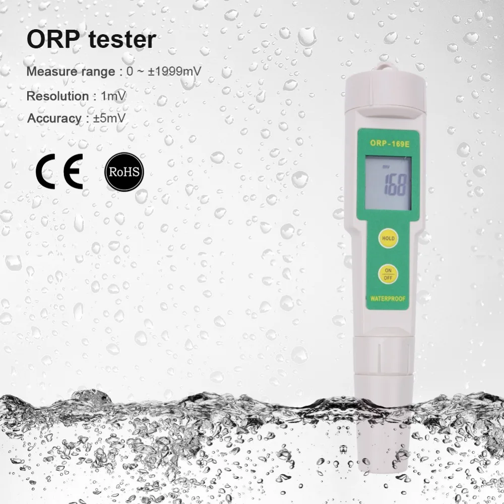 Высокое качество 169E ORP/редокс тестер водонепроницаемый ORP метр 0 ~ +/ 199 MV|redox tester|orp