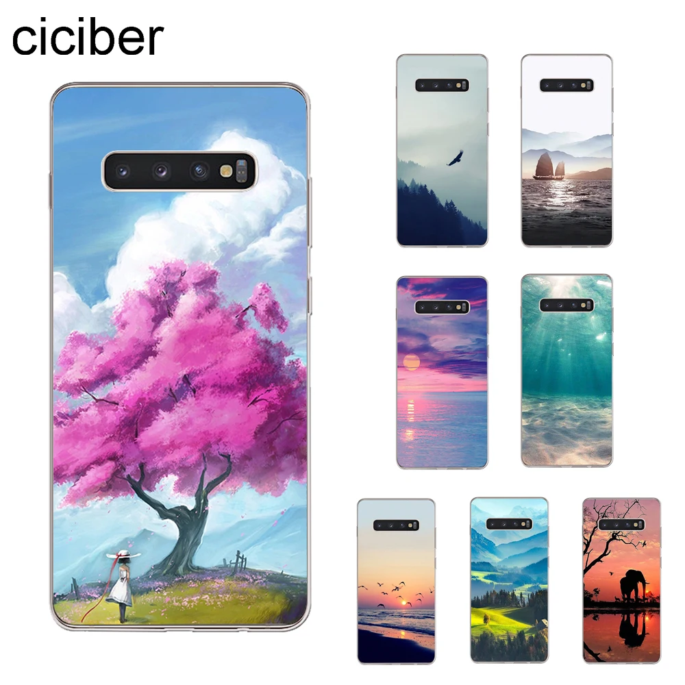 

ciciber Ocean Landscape Cover For Samsung Galaxy S9 S8 S7 S6 S10 S10e S10+ Edge Plus S5 Mini Phone Cases Soft TPU Coque Capinha