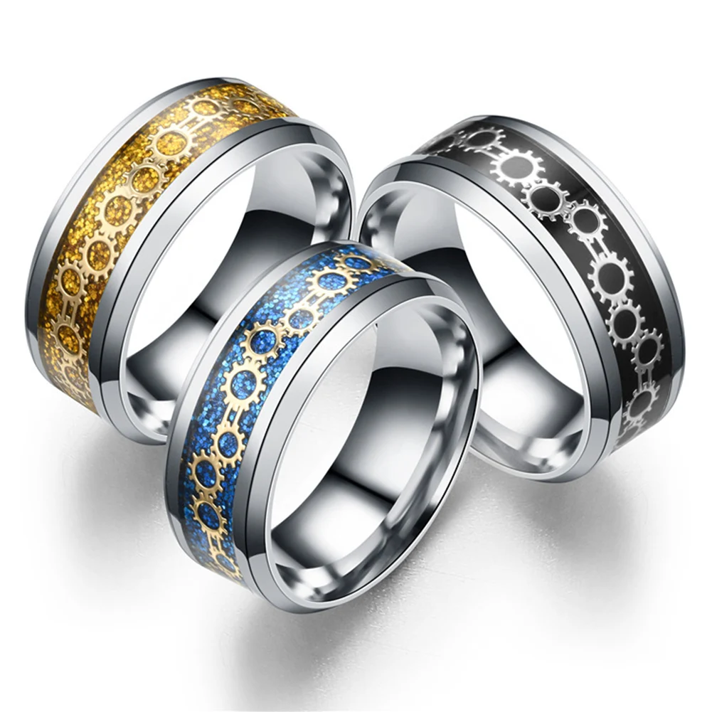 Buy Fashion Gear Inlay Stainless Steel