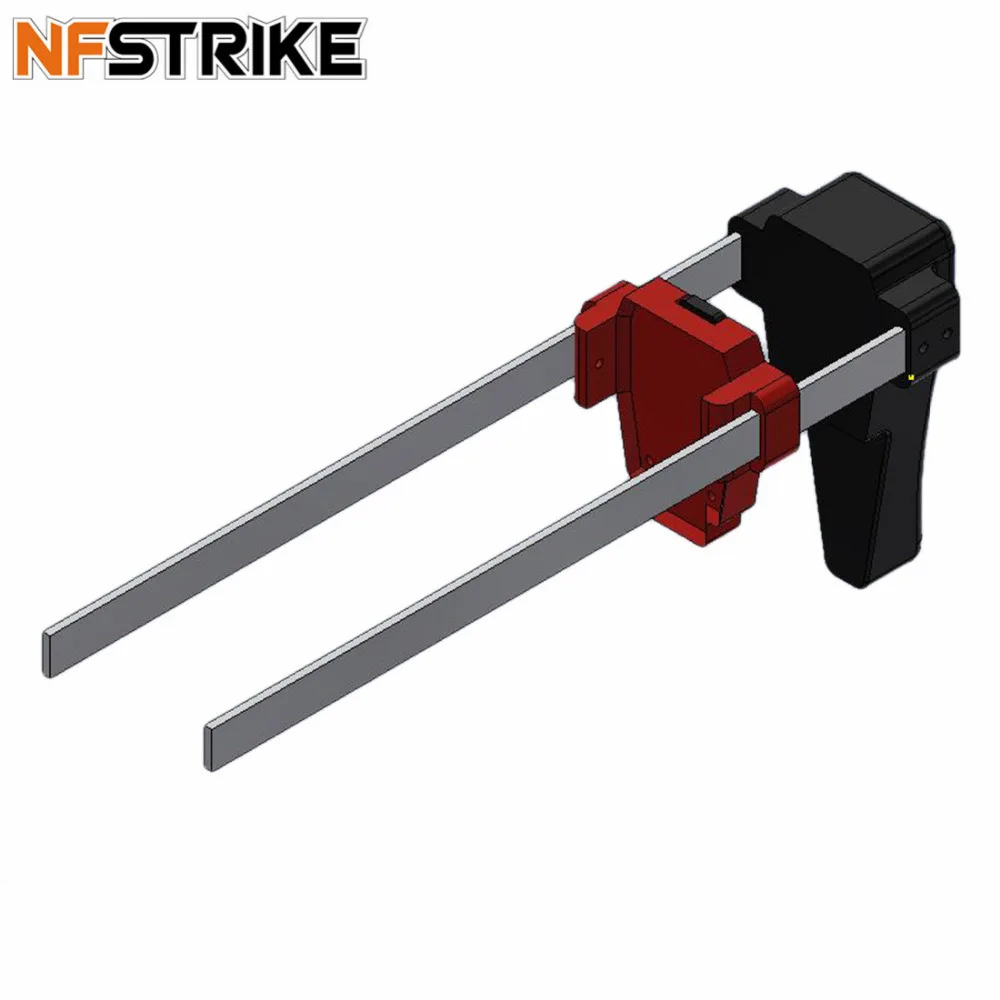 

NFSTRIKE 3D Printed Mold Retractable Shoulder Stock For Nerf N-Strike Mega Series RotoFury Blaster - Black-Hk Factory